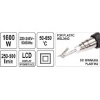 Techninis fenas/orpūtė | plastiko litavimo funkcija | LCD |1600 W (YT-82296) Techninis fenas/orpūtė | plastiko litavimo funkcija | LCD |1600 W (YT-82296)